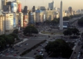 Tránsito en la avenida 9 de Julio
