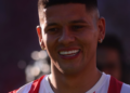 Marcos Rojo durante un partido de fútbol